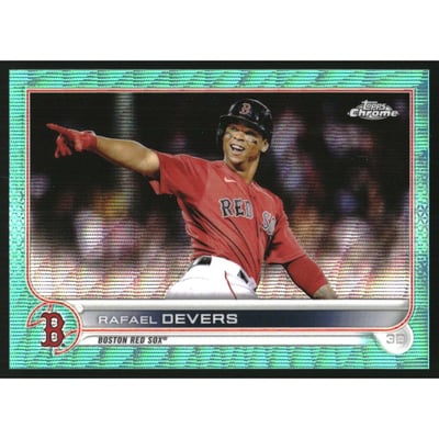2022 Topps Chrome Aqua Wave Refractors #171 Rafael Devers