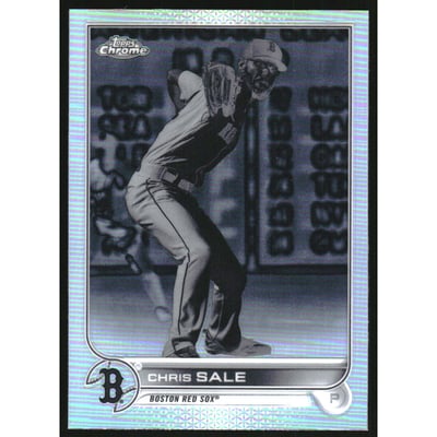 2022 Topps Chrome Negative Refractors #118 Chris Sale
