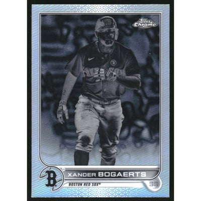 2022 Topps Chrome Negative Refractors #55 Xander Bogaerts