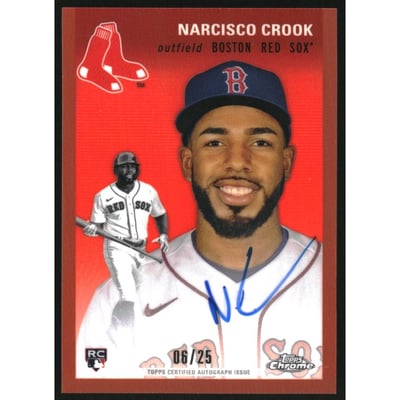 2023 Topps Chrome Platinum Anniversary Autographs Green Refractors #CPAERO Eguy Rosario
