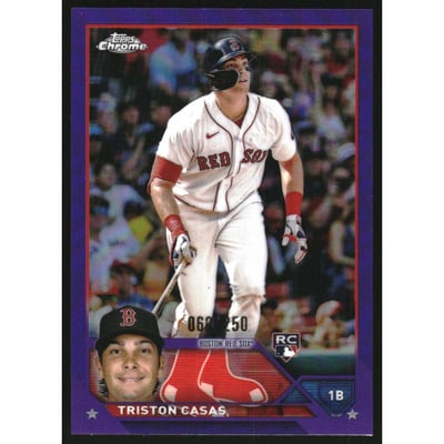 2023 Topps Chrome Purple Refractors #174 Triston Casas