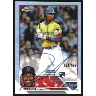 2023 Topps Chrome Rookie Autographs Refractors #RAJDO Jeter Downs