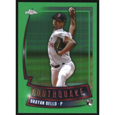2023 Topps Chrome Youthquake Green Refractors #YQ75 Brayan Bello