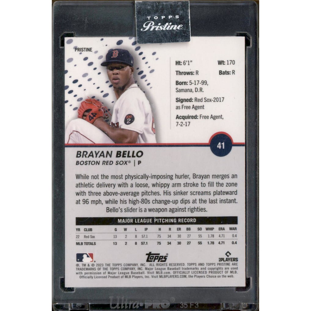 2023 Topps Pristine Pristine Refractors #41 Brayan Bello
