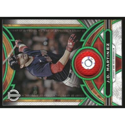 2023 Topps Tribute Stamp Of Approval Relics Green #SOAJM J.D. Martinez