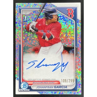 2024 Bowman Chrome Prospect Speckle #CPA-JG Johanfran Garcia RC Auto /299