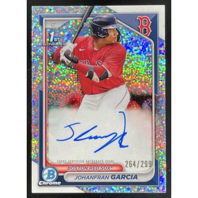 2024 Bowman Chrome Prospect Speckle #CPA-JG Johanfran Garcia RC Auto /299