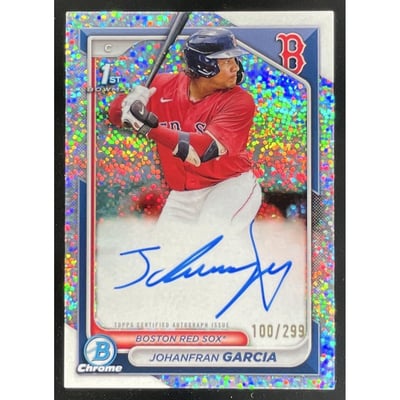 2024 Bowman Chrome Prospect Speckle #CPA-JG Johanfran Garcia RC Auto /299