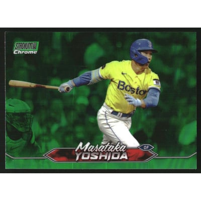 2024 Stadium Club Chrome Green Refractors #96 Masataka Yoshida