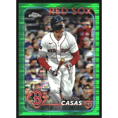 2024 Topps Chrome Green Sonar Refractors #38 Triston Casas