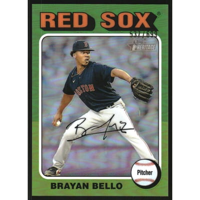 2024 Topps Heritage Chrome Refractors #342 Brayan Bello HN
