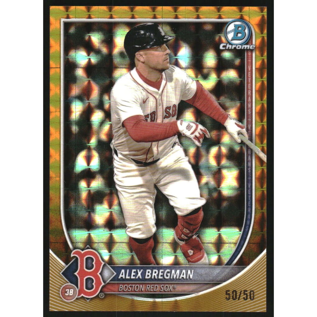 2025 Bowman Chrome Gold Geometric Refractors #15 Alex Bregman