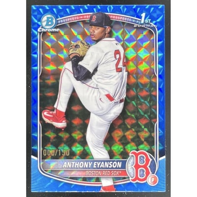 2025 Bowman Draft Chrome Blue Geometric #BDC-116 Anthony Eyanson RC /150