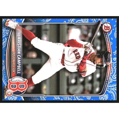 2025 Bowman Prospects Blue Pattern #BP42 Kristian Campbell