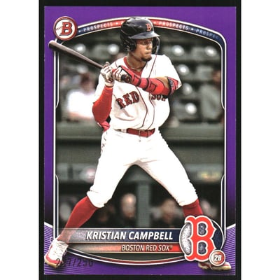 2025 Bowman Prospects Purple #BP42 Kristian Campbell