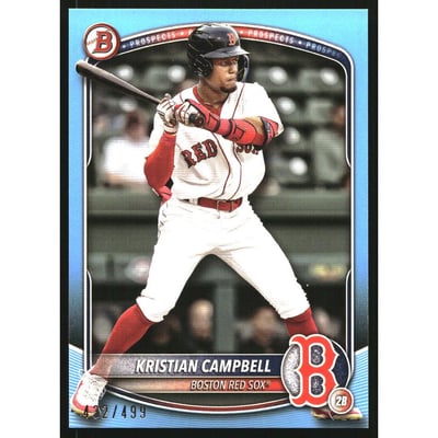 2025 Bowman Prospects Sky Blue #BP42 Kristian Campbell
