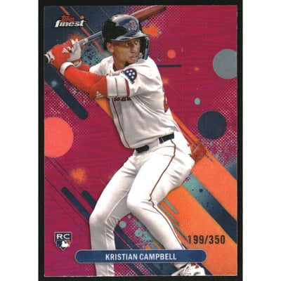 2025 Finest Magenta Refractors #98 Kristian Campbell