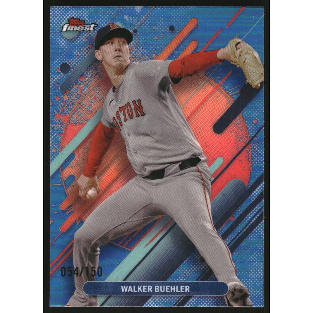 2025 Finest Sky Blue Refractors #215 Walker Buehler