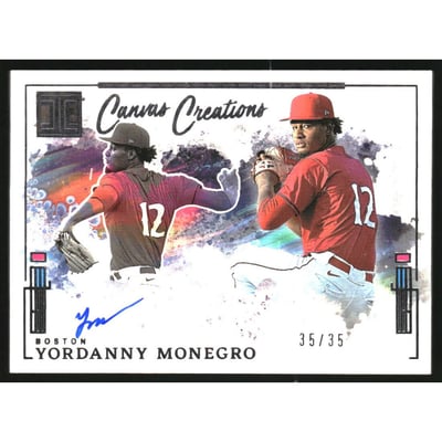 2025 Panini Impeccable Canvas Creations Signatures #41 Yordanny Monegro/35