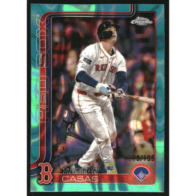2025 Topps Chrome Aqua Lava Refractors #192 Triston Casas