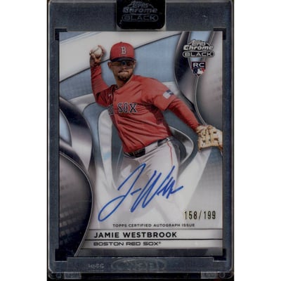 2025 Topps Chrome Black Autographs Refractors #CBAJWE Jamie Westbrook