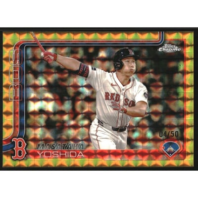 2025 Topps Chrome Gold Geometric Refractors #141 Masataka Yoshida