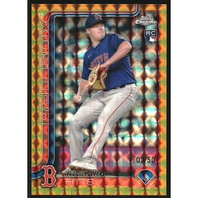 2025 Topps Chrome Gold Geometric Refractors #72 Richard Fitts