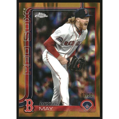 2025 Topps Chrome Update Gold Lava Refractors #USC167 Dustin May