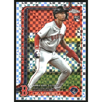 2025 Topps Chrome Update X-Fractors #USC188 Kristian Campbell