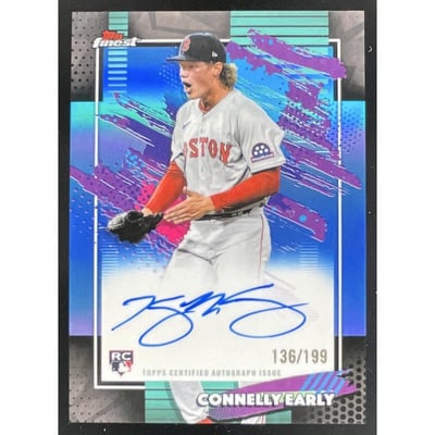 2026 Topps Finest Sky Blue #FA-CE Connelly Early RC Auto /199