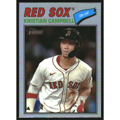 2026 Topps Heritage Chrome Refractors #367 Kristian Campbell
