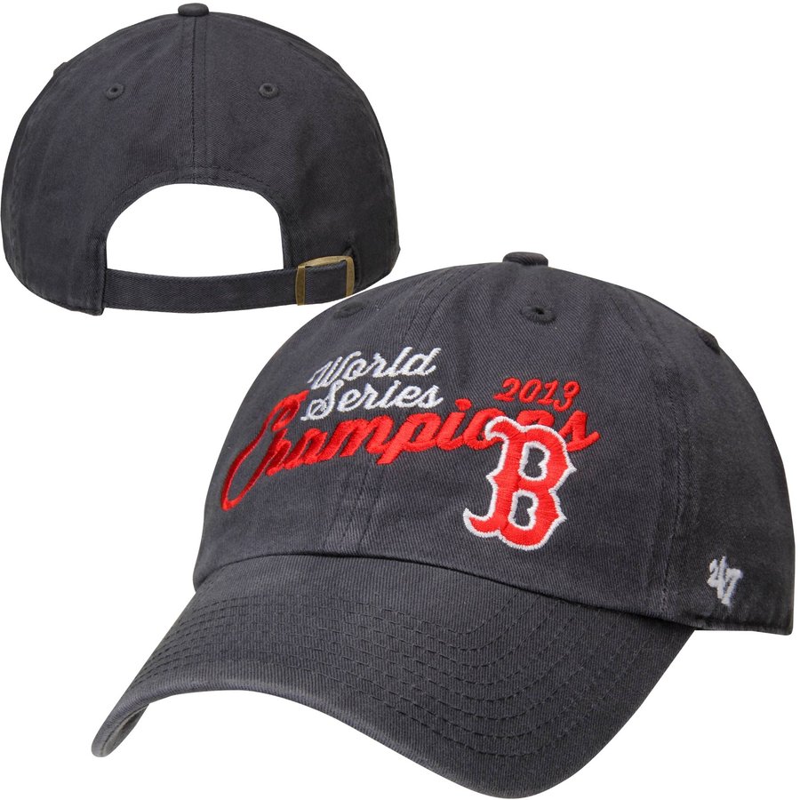 Casquette 47 Clean Up Boston Red Sox - Casquette Baseball Officielle Ajustable Bleu Marine Rouge