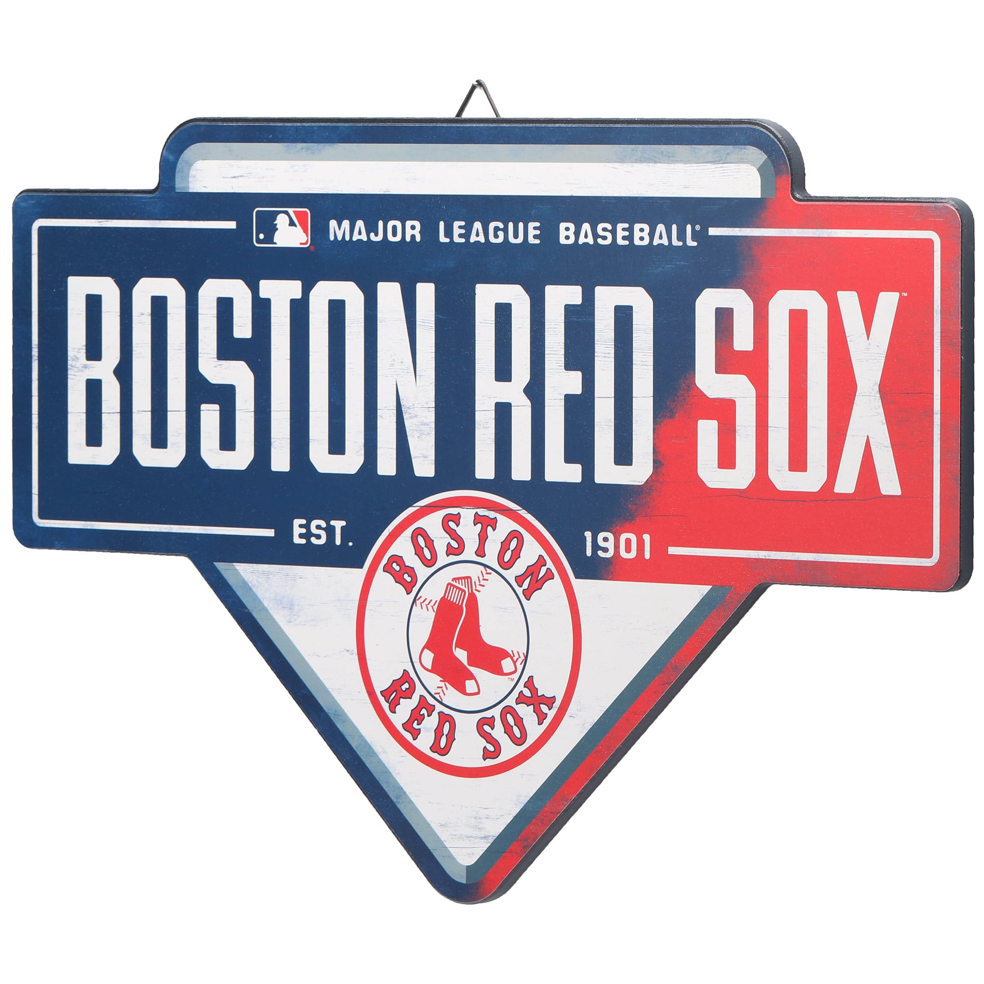 Boston Red Sox 13.3'' x 20'' Base Wood Sign