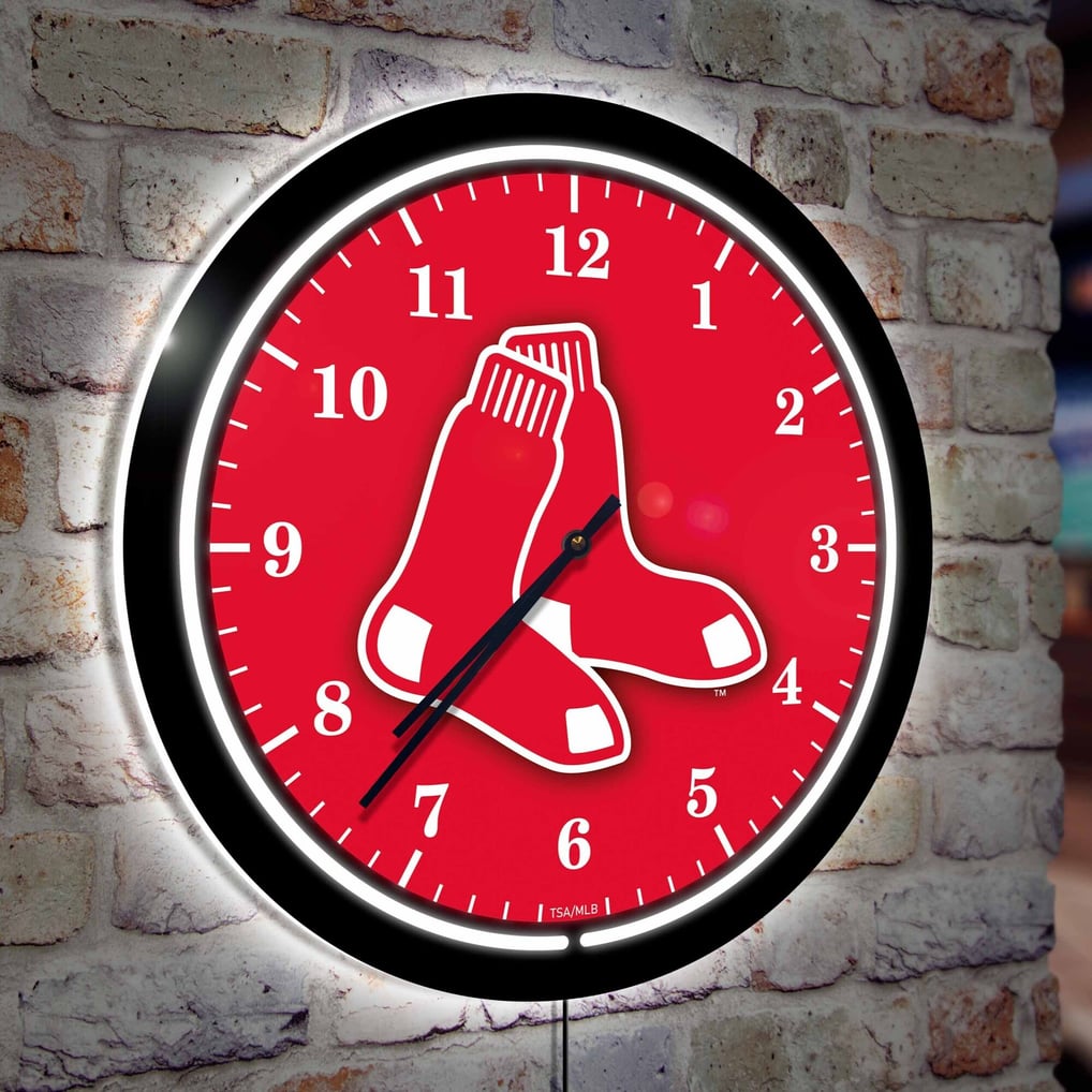 Boston Red Sox 18" Lighted Round LED Wall Clock