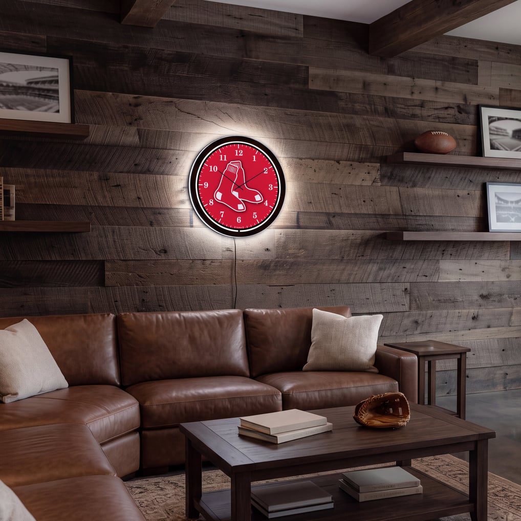 Boston Red Sox 18" Lighted Round LED Wall Clock