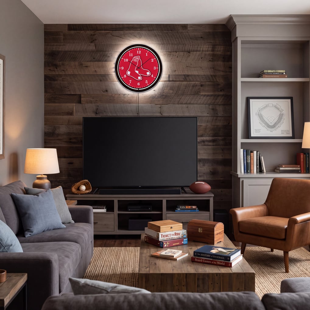 Boston Red Sox 18" Lighted Round LED Wall Clock