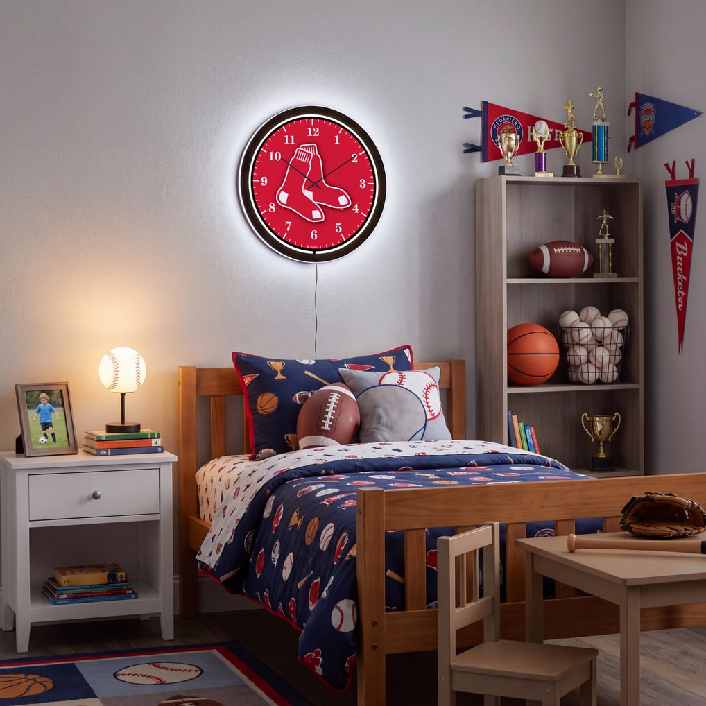 Boston Red Sox 18" Lighted Round LED Wall Clock