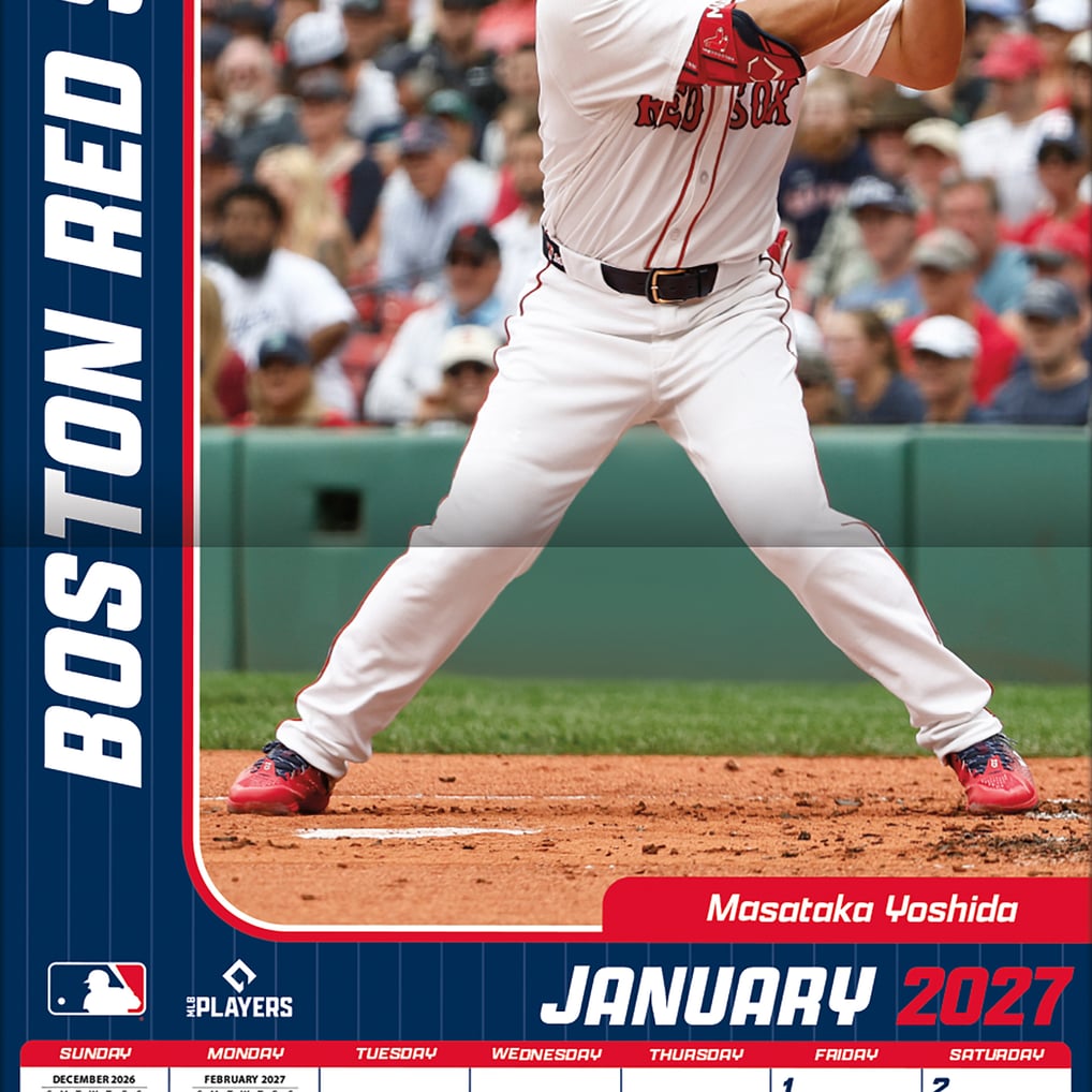 Boston Red Sox 2027 12” x 12” Team Wall Calendar
