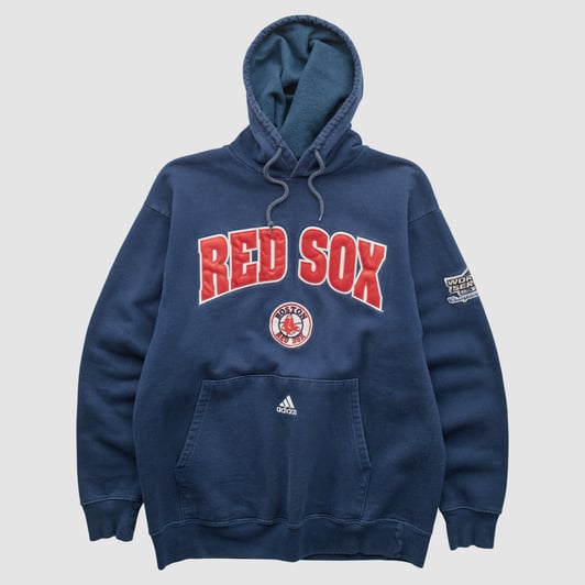 Boston Red Sox Adidas 2004 Hooded Pullover Sweatshirt - Navy - S by Fanatics Real Vintage