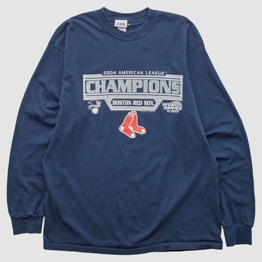 Boston Red Sox CSA 2004 Long Sleeve T-shirt - Navy - L by Fanatics Real Vintage