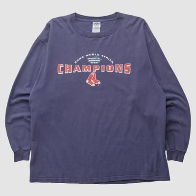 Boston Red Sox Delta 2004 Long Sleeve T-shirt - Navy - XL by Fanatics Real Vintage