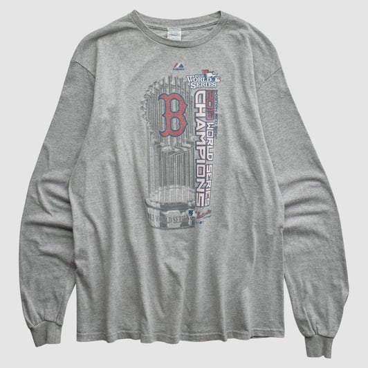 Boston Red Sox Delta 2013 Long Sleeve T-shirt - Heather Gray - M by Fanatics Real Vintage
