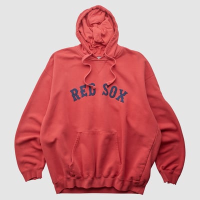 Boston Red Sox Genuine Merchandise 2000s Hooded Pullover Sweatshirt - Red - L by Fanatics Real Vintage