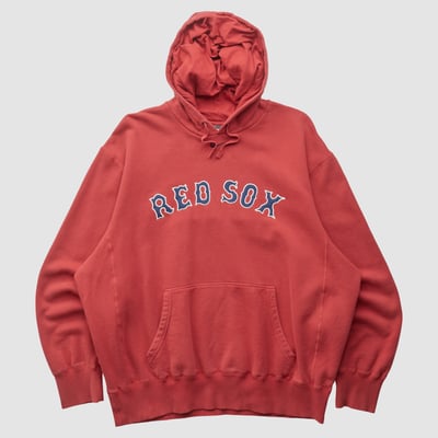 Boston Red Sox Genuine Merchandise 2000s Hooded Pullover Sweatshirt - Red - XL by Fanatics Real Vintage