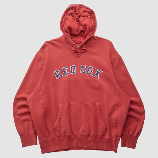 Boston Red Sox Genuine Merchandise 2000s Hooded Pullover Sweatshirt - Red - XL by Fanatics Real Vintage