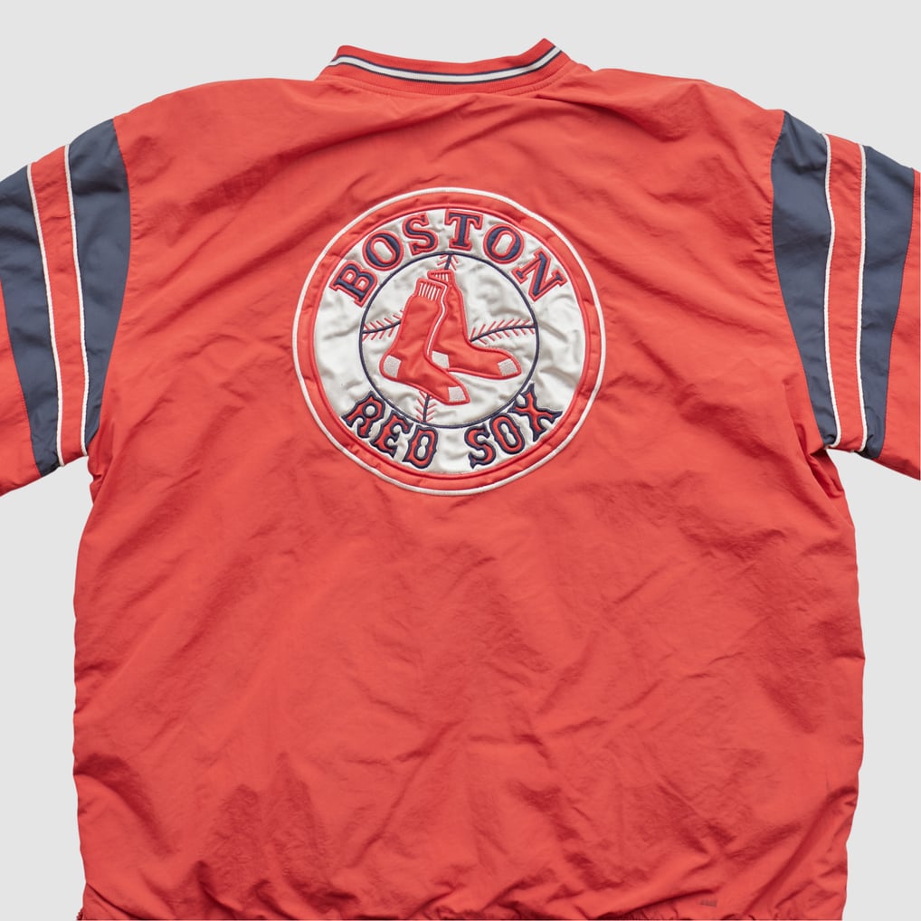 Boston Red Sox Genuine Merchandise 2000s Pullover Jacket - Red - L by Fanatics Real Vintage