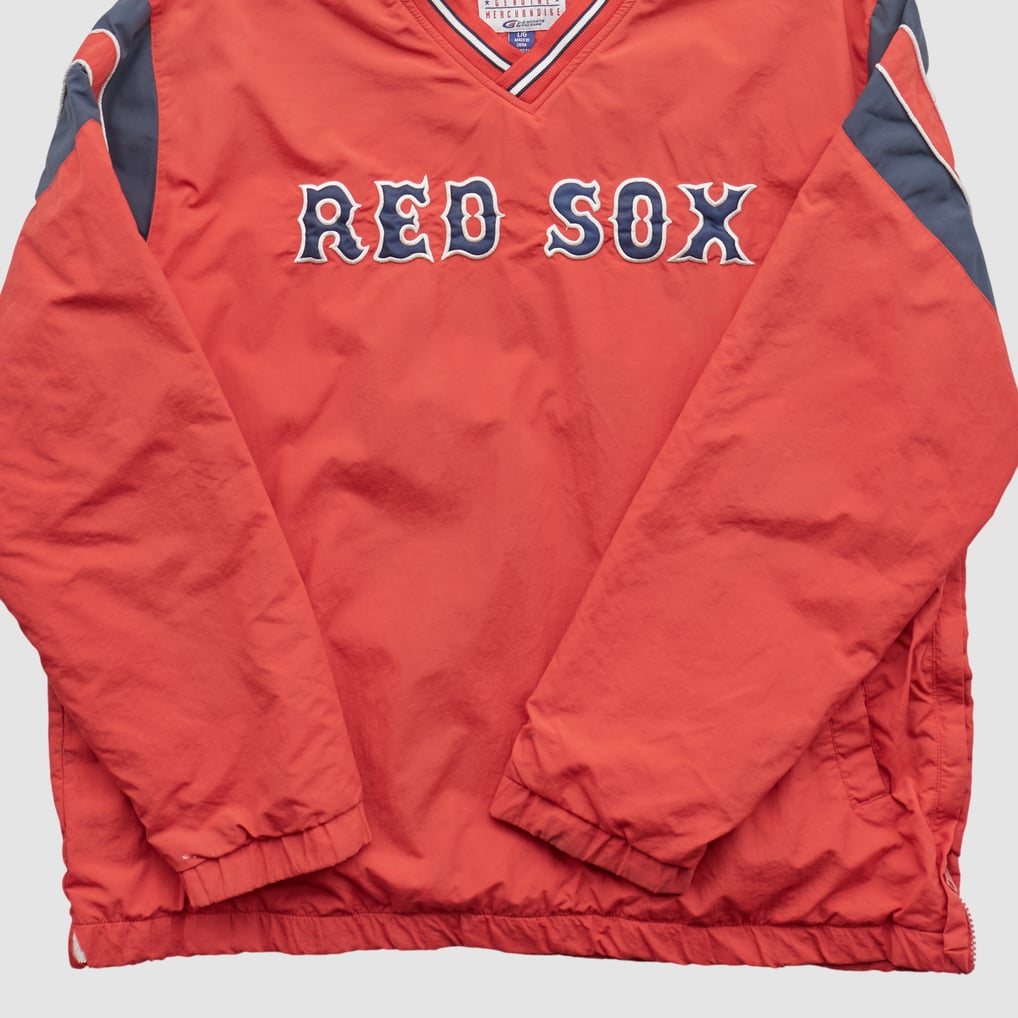 Boston Red Sox Genuine Merchandise 2000s Pullover Jacket - Red - L by Fanatics Real Vintage