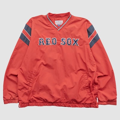 Boston Red Sox Genuine Merchandise 2000s Pullover Jacket - Red - L by Fanatics Real Vintage