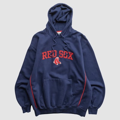 Boston Red Sox Lee Apparel 2000s Hooded Pullover Sweatshirt - Navy - M by Fanatics Real Vintage