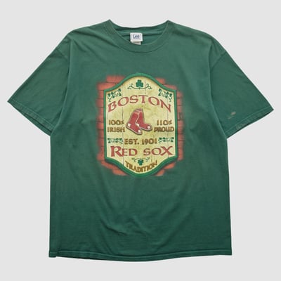 Boston Red Sox Lee Apparel 2000s T-shirt - Green - XL by Fanatics Real Vintage